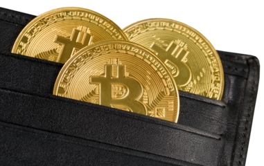 cryptocurrency golden coins - Bitcoin, Ethereum, Litecoin.