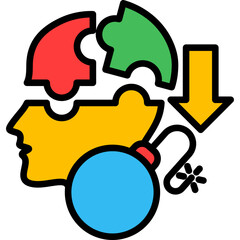 Crisis Solution lineal color icon