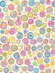 Vibrant swirls of color creating a joyful and dynamic background art
