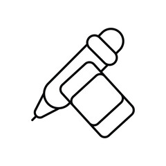 Eraser Icon vector stock illustration