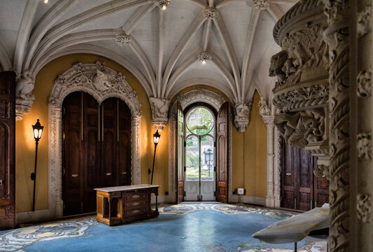 ventana, salas de palacio. Lisboa, Sintra 