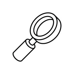 Magnifying Glass Icon vector stock illustration