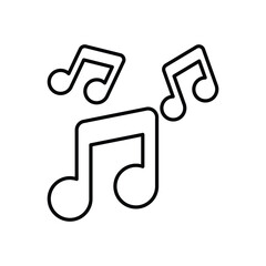 Music Notes Icon vector stock illustration
