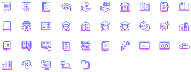 Set of Education Process icons