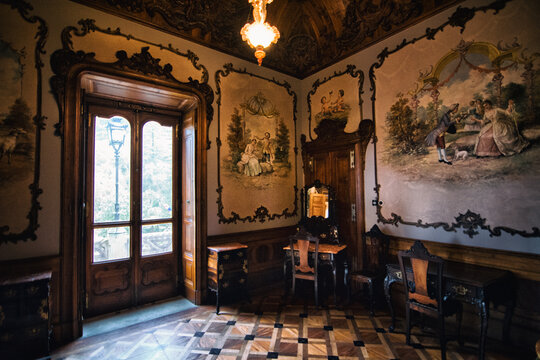ventana, salas de palacio. Lisboa, Sintra 
