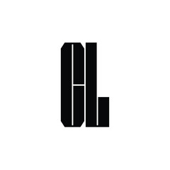 CL monogram logo design letter text name symbol monochrome logotype alphabet character simple logo