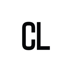 CL monogram logo design letter text name symbol monochrome logotype alphabet character simple logo