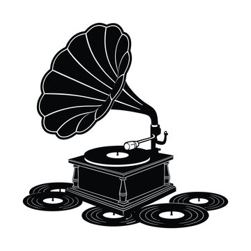 recommend clip art: Vintage Gramophone