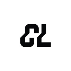 CL monogram logo design letter text name symbol monochrome logotype alphabet character simple logo