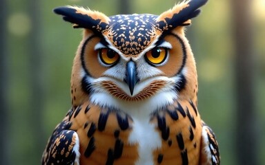 Obraz premium close up of a barn owl
