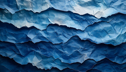 Obraz premium Abstract Blue Mountain Layers Texture Background