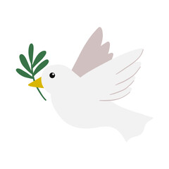 dove with a olive branch