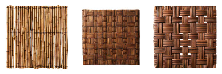 Detailed Close up View of Woven Bamboo Wood Texture Patterns Ideal for Use as Natural Backgrounds Wallpapers Designs or Architectural Elements in Various Styles and Applications