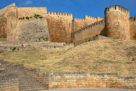 Geometry of the ancient fortress of Naryn-Kala. Derbent, Dagestan, Russia