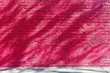 A vibrant red brick wall, its texture a tapestry of weathered bricks and subtle cracks, stood illuminated by a soft, diffused light, casting a warm glow upon its surface. 