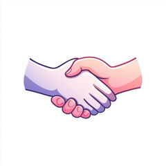 A simple handshake icon representing cooperation and agreement