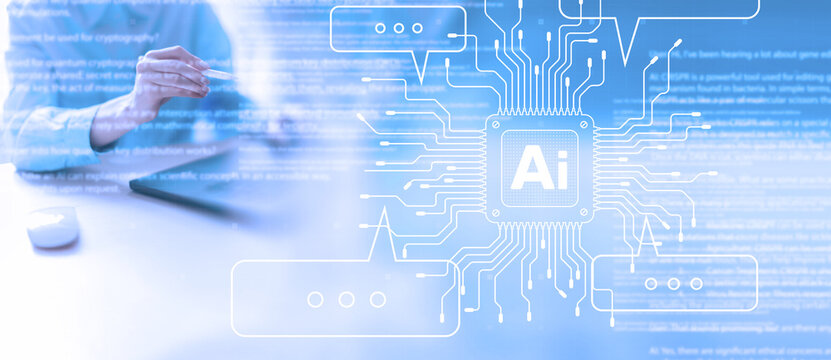 AI Artificial Intelligence in Digital Communication and Data Processing.