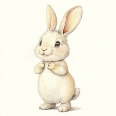 Obraz premium Easter rabbit illustration animal bunny.