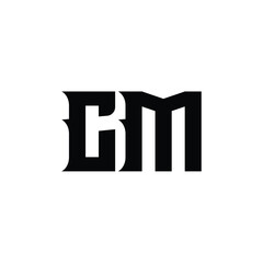 CM monogram logo design letter text name symbol monochrome logotype alphabet character simple logo