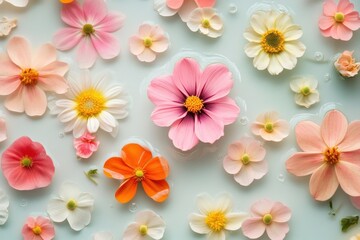 Summer flower flowers background nature.