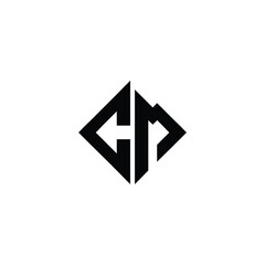 CM monogram logo design letter text name symbol monochrome logotype alphabet character simple logo