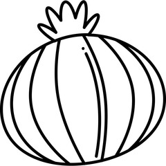 Vegebles Black outline icons