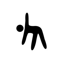 Person Stretching and Reaching  to the side Icon