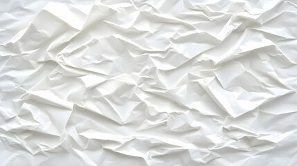 Obraz premium Wrinkled white paper texture background