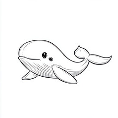 Fototapeta premium minimalista, para un libro para colorear para