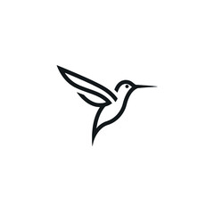Obraz premium Hummingbird Vector Logo Design
