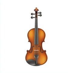 Fototapeta premium Realistic 3D Icon Cartoon of a Classic Violin with a Wooden Bow isolated on clear white background