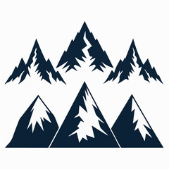 Obraz premium mountain landscape vector illustration