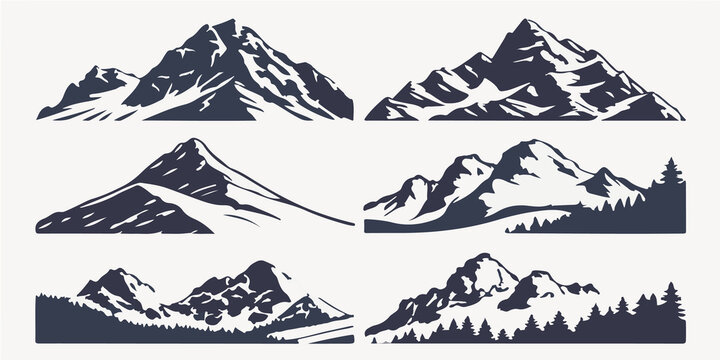 mountain landscape vector illustration