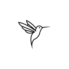 Obraz premium Hummingbird Vector Logo Design
