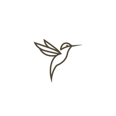 Obraz premium Hummingbird Vector Logo Design