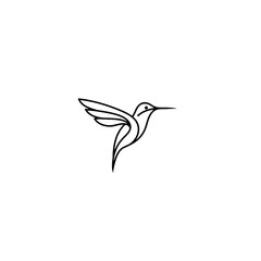 Obraz premium Hummingbird Vector Logo Design