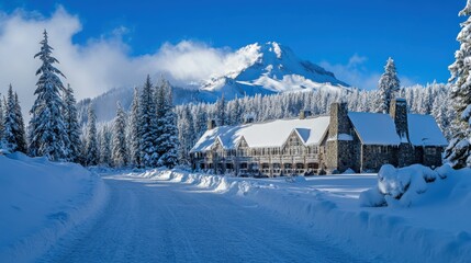 Timberline Lodge on Mt. Hood: Winter Travel Destination in National Forest