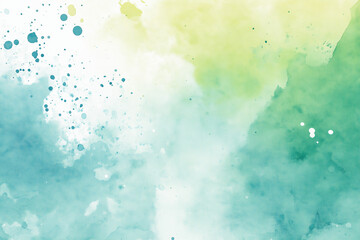 Watercolor pastel color dots and halftone pattern on a soft white background with a gradient of colors from light blue to yellow. The top half is more saturated than the bottom half