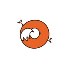 Fox Tail Vector Logo Design