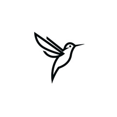 Obraz premium Hummingbird Vector Logo Design