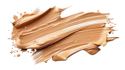 Smooth application of creamy cosmetic foundation on a textured surface for beauty and makeup industry use