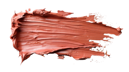 Smooth Earthy Tone Makeup Swatch on White Background for Cosmetic Product Presentation and Branding Needs