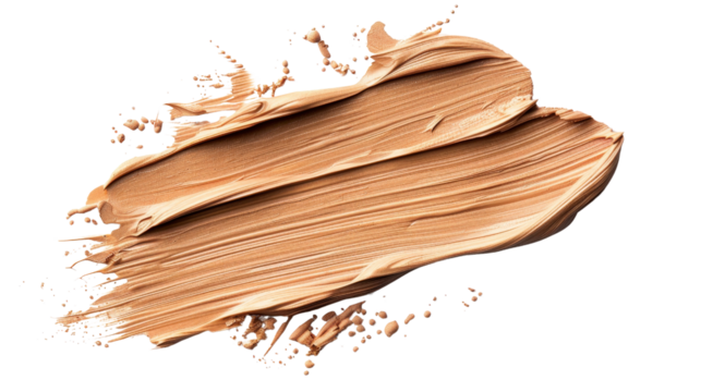 Creamy and Smooth Foundation Swatch on Black Background for Beauty and Makeup Products or Tutorials