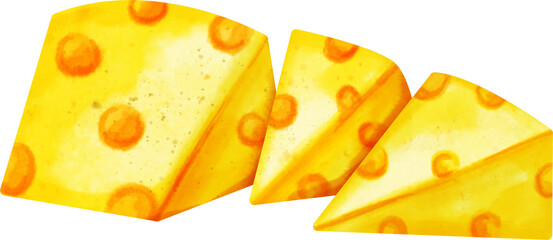 watercolor cheese
