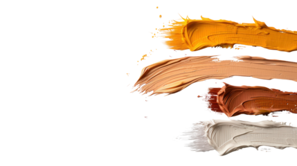 Vibrant Swatches of Acrylic Paint in Warm Tones for Artistic Use and Creative Projects Ideation