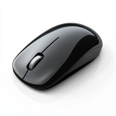Realistic 3D Icon Cartoon of a Modern Wireless Mouse with a Sleek Design isolated on clear white background
