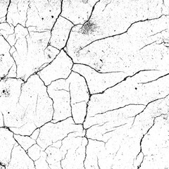 Weathered cracked white texture with rough and uneven surface details