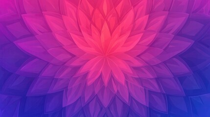 Obraz premium Vibrant Abstract Flower Pattern in Shades of Pink and Purple for Design Use