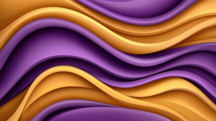 Fototapeta premium Colorful Wavy Patterns in Purple and Orange Tones for Modern Design