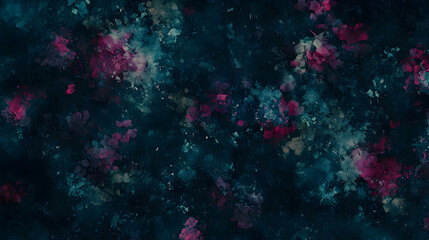 Fototapeta premium Abstract Dark Blue Watercolor Splashes Background Texture for Design
